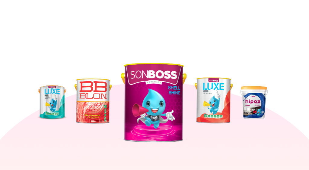 Dòng sản phẩm Sơn BOSS Shell Shine, Luxe, BB Blon, Hipoz chính hãng